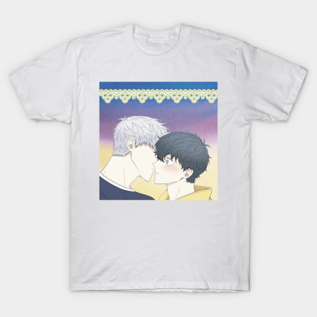 sweet gay couple T-Shirt by Sakura Girl Boutique